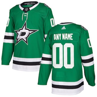 NHL Men adidas Dallas Stars Kelly Green Authentic  Customized Jersey->customized nhl jersey->Custom Jersey